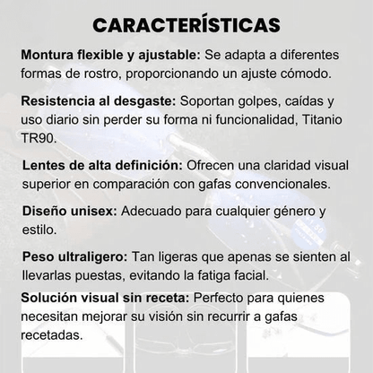 Gafas Fotocromáticas TR90 – Llévate 2x1 con Estuche y Paño Gratis
