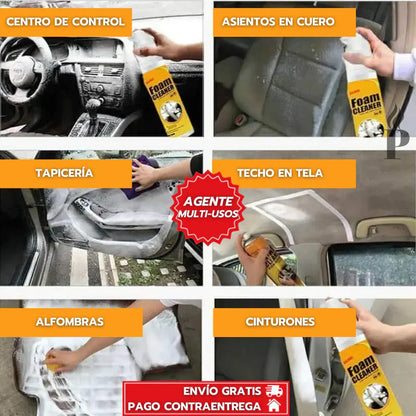 🚨2X1⚡️(Compra 1 y Reciba 2) - FOAM CLEANER ESPUMA LIMPIADORA ORIGINAL - [PROMOCIÓN DISPONIBLE SOLO HOY]