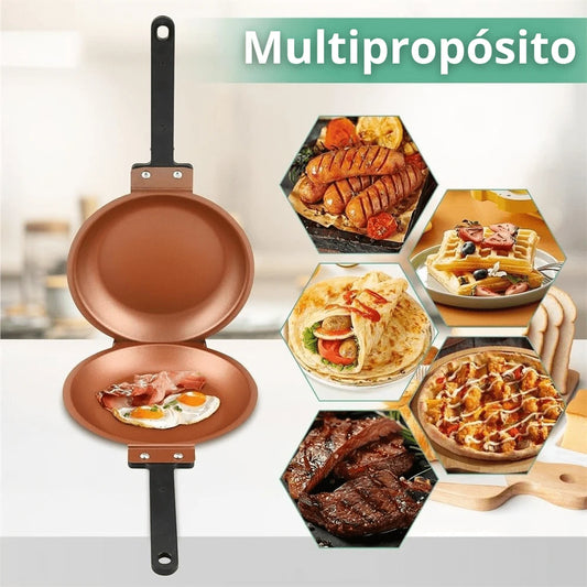 DuoChef – Sartén Antiadherente para Pancakes y Huevos